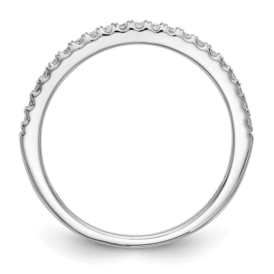 True Origin 14K White Gold 1/6 carat Lab Grown Diamond VS+ F+ Complete Wedding Band