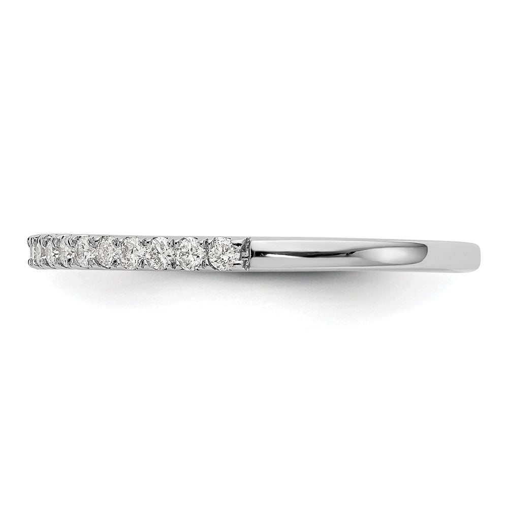 True Origin 14K White Gold 1/6 carat Lab Grown Diamond VS+ F+ Complete Wedding Band