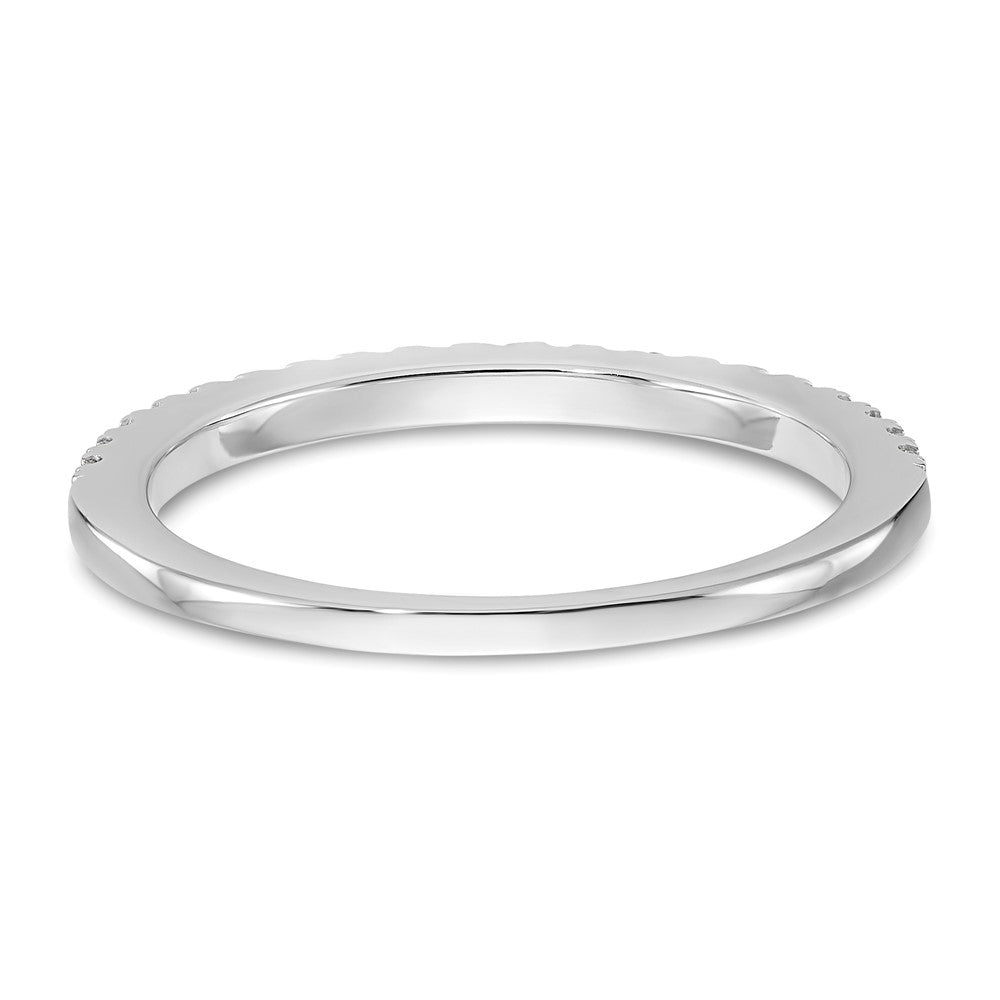 True Origin 14K White Gold 1/6 carat Lab Grown Diamond VS+ F+ Complete Wedding Band