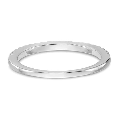True Origin 14K White Gold 1/6 carat Lab Grown Diamond VS+ F+ Complete Wedding Band