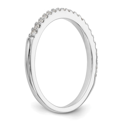 True Origin 14K White Gold 1/6 carat Lab Grown Diamond VS+ F+ Complete Wedding Band