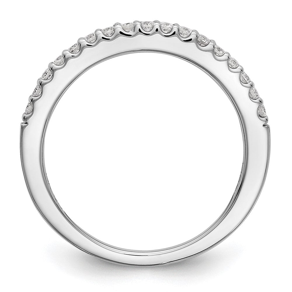 True Origin 14K White Gold 1/3 carat Lab Grown Diamond VS+ F+ Complete Wedding Band
