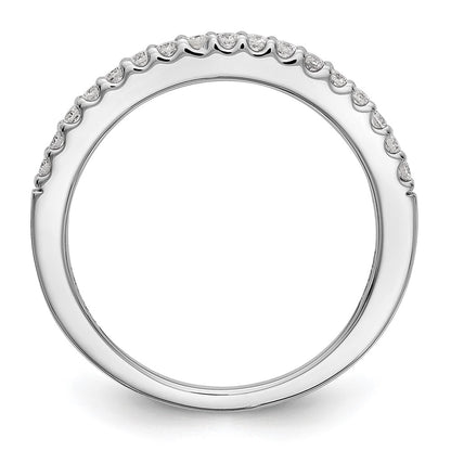 True Origin 14K White Gold 1/3 carat Lab Grown Diamond VS+ F+ Complete Wedding Band