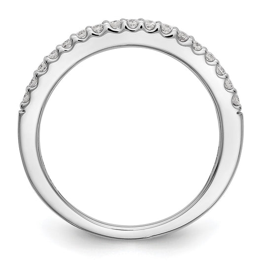 True Origin 14K White Gold 1/3 carat Lab Grown Diamond VS+ F+ Complete Wedding Band