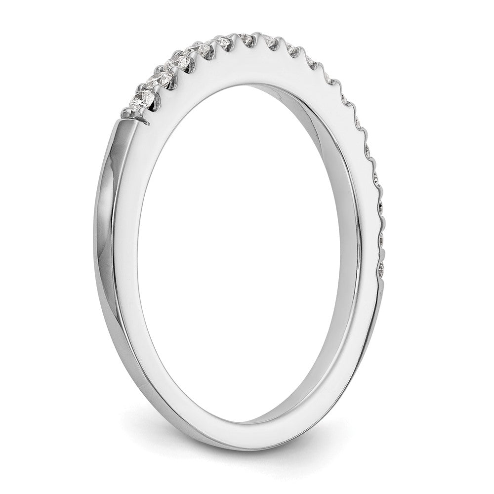 True Origin 14K White Gold 1/3 carat Lab Grown Diamond VS+ F+ Complete Wedding Band