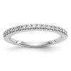 14K White Gold 1/3 carat Diamond Complete Wedding Band