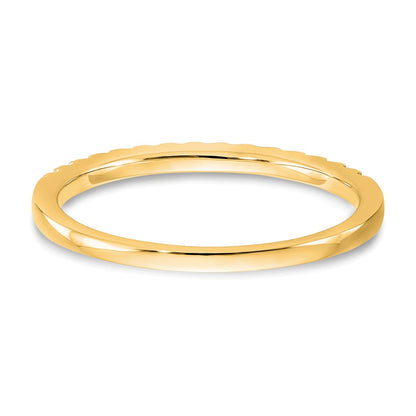 14K Yellow Gold Diamond Band