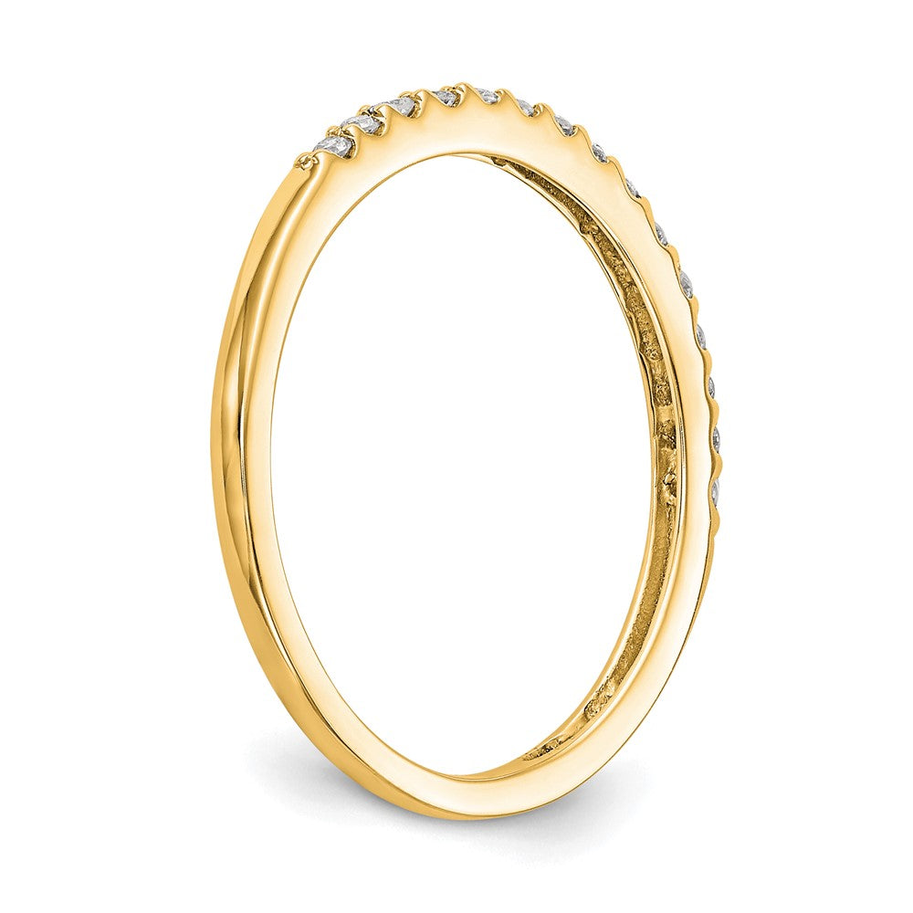 14K Yellow Gold Diamond Band