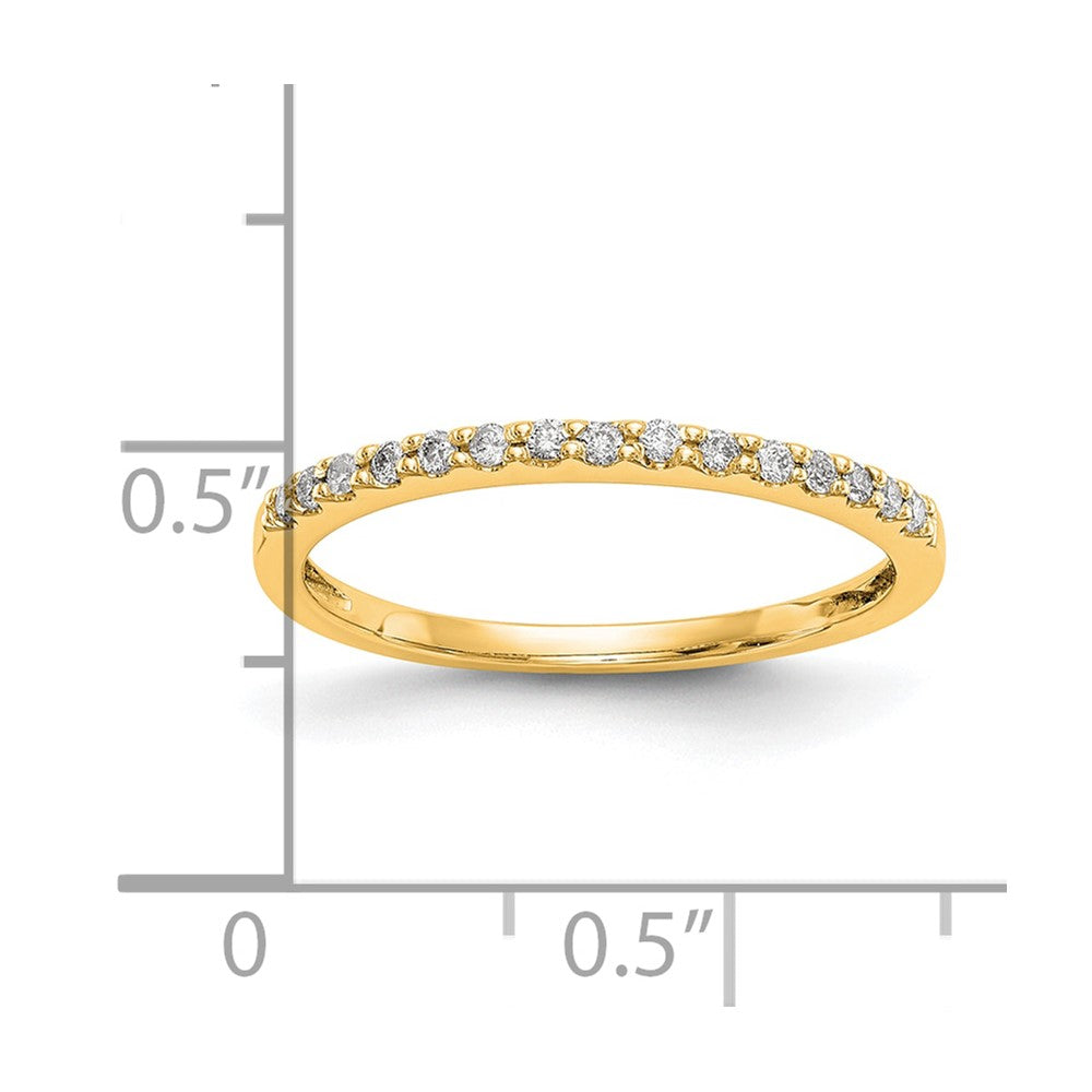 14K Yellow Gold Diamond Band