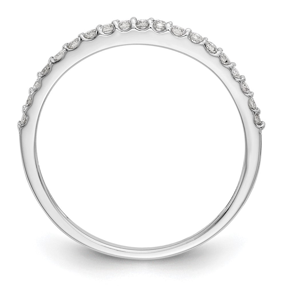 14K White Gold 1/5 carat Diamond Complete Wedding Band