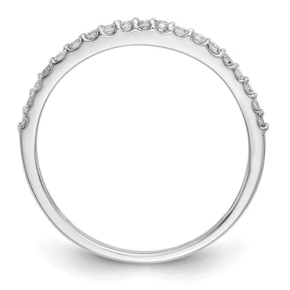 14K White Gold 1/5 carat Diamond Complete Wedding Band