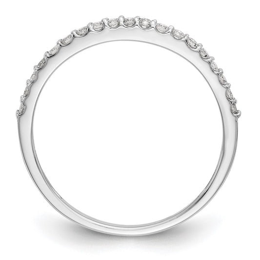 14K White Gold 1/5 carat Diamond Complete Wedding Band