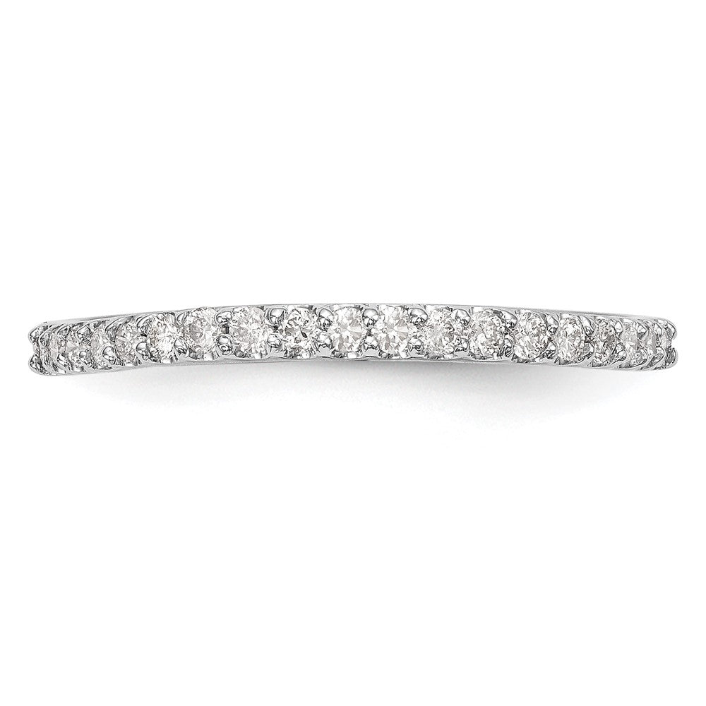 14K White Gold 1/5 carat Diamond Complete Wedding Band