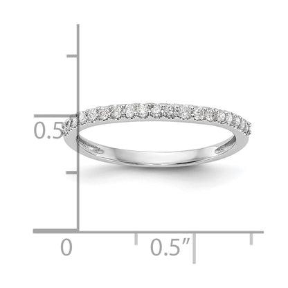 14K White Gold 1/5 carat Diamond Complete Wedding Band