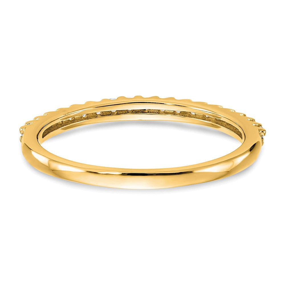 14K Yellow Gold Diamond Band