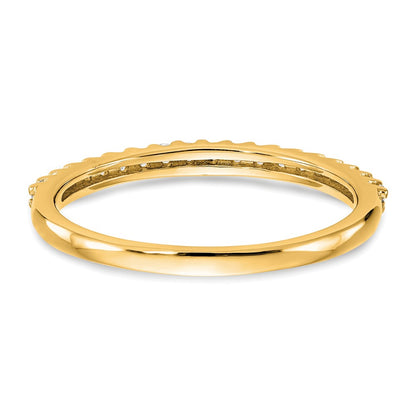 14K Yellow Gold Diamond Band