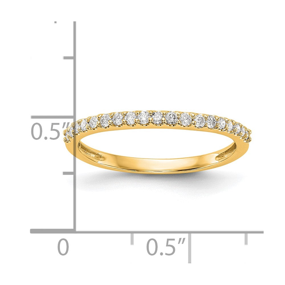 14K Yellow Gold Diamond Band