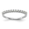 14K White Gold 1/4 carat Diamond Complete Wedding Band