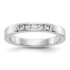 14k White Gold 5-Stone (Holds 5-1.9mm Round) Channel Band Mounting (Closed)