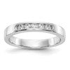 14k White Gold 5-Stone (Holds 5-2.1mm Round) Channel Band Mounting (Closed)