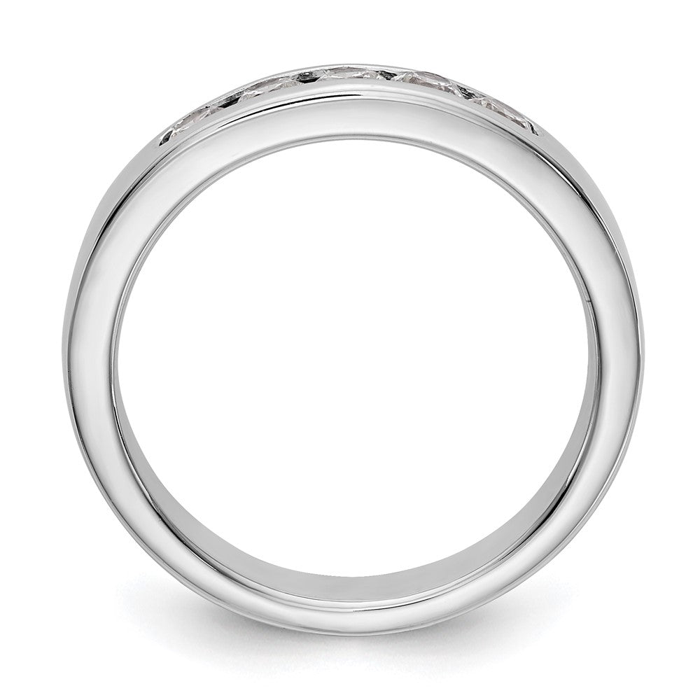 14k White Gold 5-Stone (Holds 5-2.8mm Round) Channel Band Mounting (Closed)