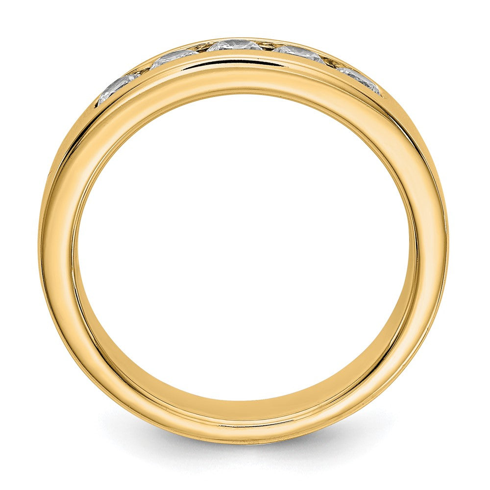 14k Yellow Gold 5-Stone (Holds 5-3.1mm Round) Channel Band Mounting (Closed)