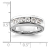 14K White Gold 5-Stone 1.2 carat Round Diamond Complete Channel Band