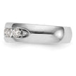14K White Gold 5-Stone 1.2 carat Round Diamond Complete Channel Band