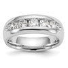 14K White Gold 5-Stone 1.2 carat Round Diamond Complete Channel Band