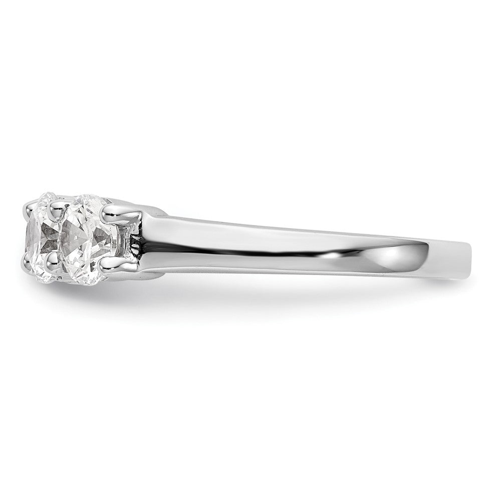 True Origin 14K White Gold 1 7/8 carat Lab Grown Diamond VS+ F+ Complete Round Five Stone Ring