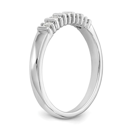 14K White Gold 5-Stone Prong-set (Holds 5-2.1mm Round) Diamond Band Mounting