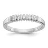14K White Gold 5-Stone Prong-set (Holds 5-2.1mm Round) Diamond Band Mounting