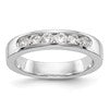 14k White Gold 6-Stone (Holds 6-2.7mm Round) Channel Band Mounting (Closed)