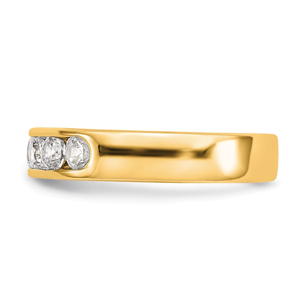 14k Yellow Gold 6-Stone (Holds 6-3.1mm Round) Channel Band Mounting (Closed)