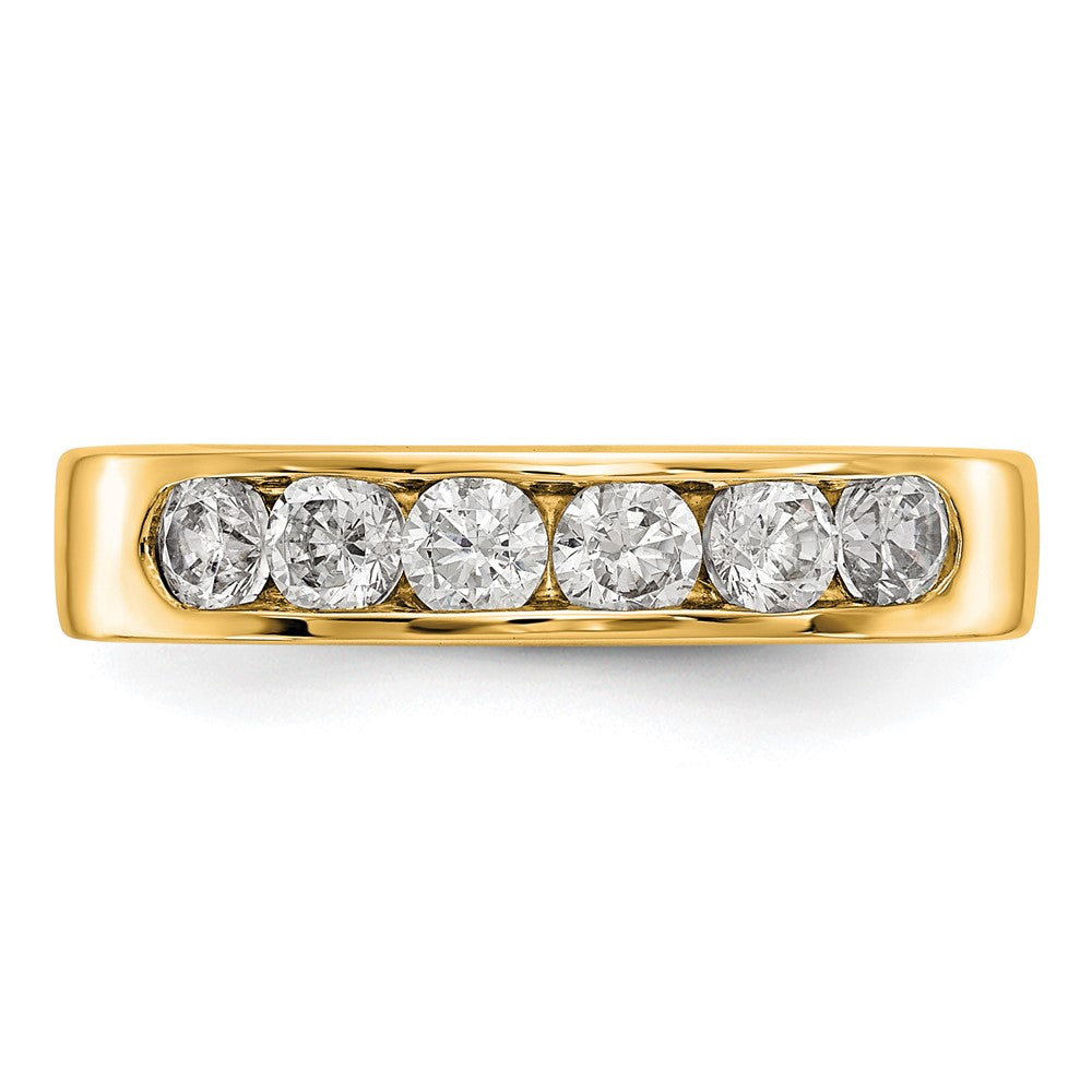 14k Yellow Gold 6-Stone (Holds 6-3.1mm Round) Channel Band Mounting (Closed)