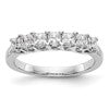 14K White Gold 7-Stone Shared Prong 1 carat Complete Princess Diamond Band