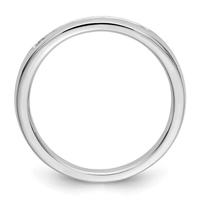 14k Yellow Gold 7-Stone (Holds 7-2.0mm Round) Channel Band Mounting (Closed)