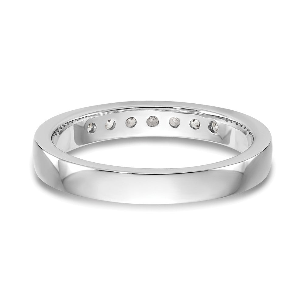 14k White Gold 7-Stone (Holds 7-2.0mm Round) Channel Band Mounting (Closed)