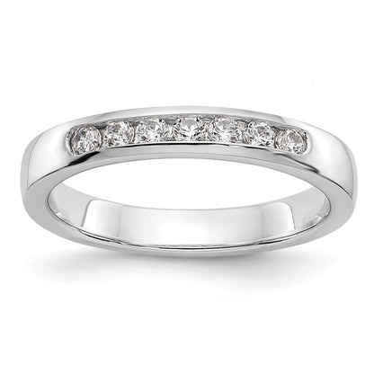 14k Yellow Gold 7-Stone (Holds 7-2.0mm Round) Channel Band Mounting (Closed)