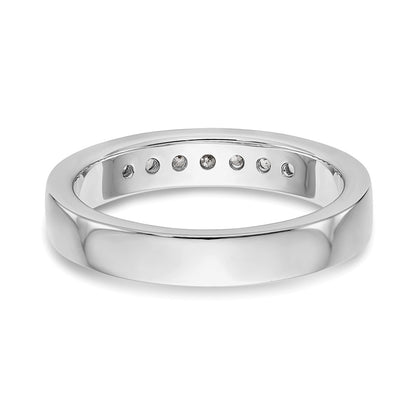 Platinum 7-Stone 1/5 carat Round Diamond Complete Channel Band