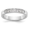 14k White Gold 7-Stone (Holds 7-2.5mm Round) Channel Band Mounting (Closed)