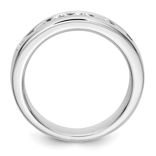 Platinum 7-Stone (Holds 7-3.4mm Round) Channel Band Mounting