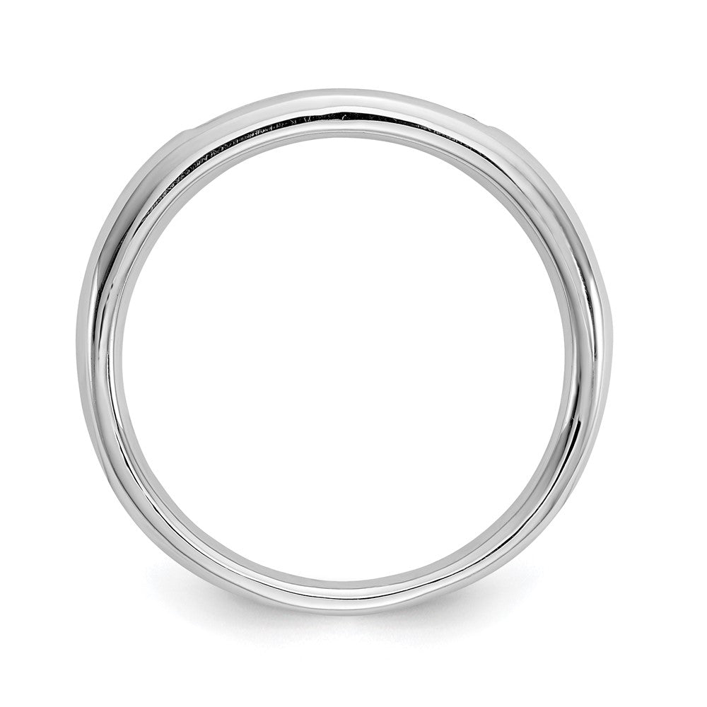 14K White Gold 7-Stone (Holds 7-1.5mm Round) Channel Band Mounting