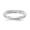 14K White Gold 7-Stone (Holds 7-1.5mm Round) Channel Band Mounting