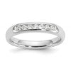 14K White Gold 7-Stone (Holds 7-1.9mm Round) Channel Band Mounting