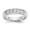 14K White Gold 7-Stone (Holds 7-2.8mm Round) Channel Band Mounting