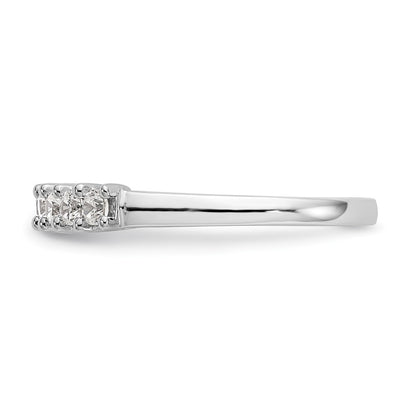14K White Gold 9-Stone Shared Prong (Holds 9-2.3mm Round) Diamond Band Mounting