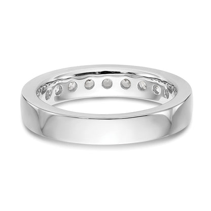 14k White Gold 9-Stone (Holds 9-2.7mm Round) Ladies Channel Band Mounting