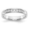 14k White Gold 9-Stone (Holds 9-1.9mm Round) Channel Band Mounting (Closed)