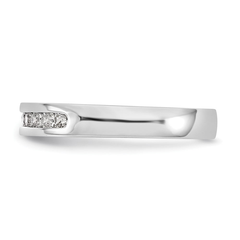 Platinum 9-Stone 1/4 carat Round Diamond Complete Channel Band